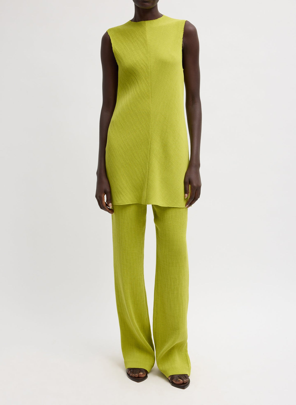 Viscose Plisse Corbit Pant | Tibi Quality