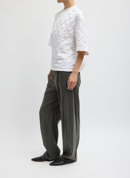 Garment Dyed Stretch Twill Tuck Pant | Tibi Exclusive