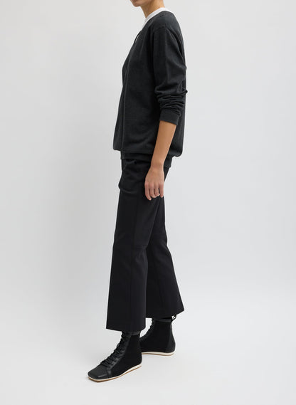 Compact Tech Knit Cropped Bootcut Pant | Tibi Value