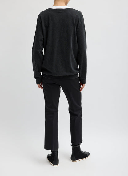 Compact Tech Knit Cropped Bootcut Pant | Tibi Value