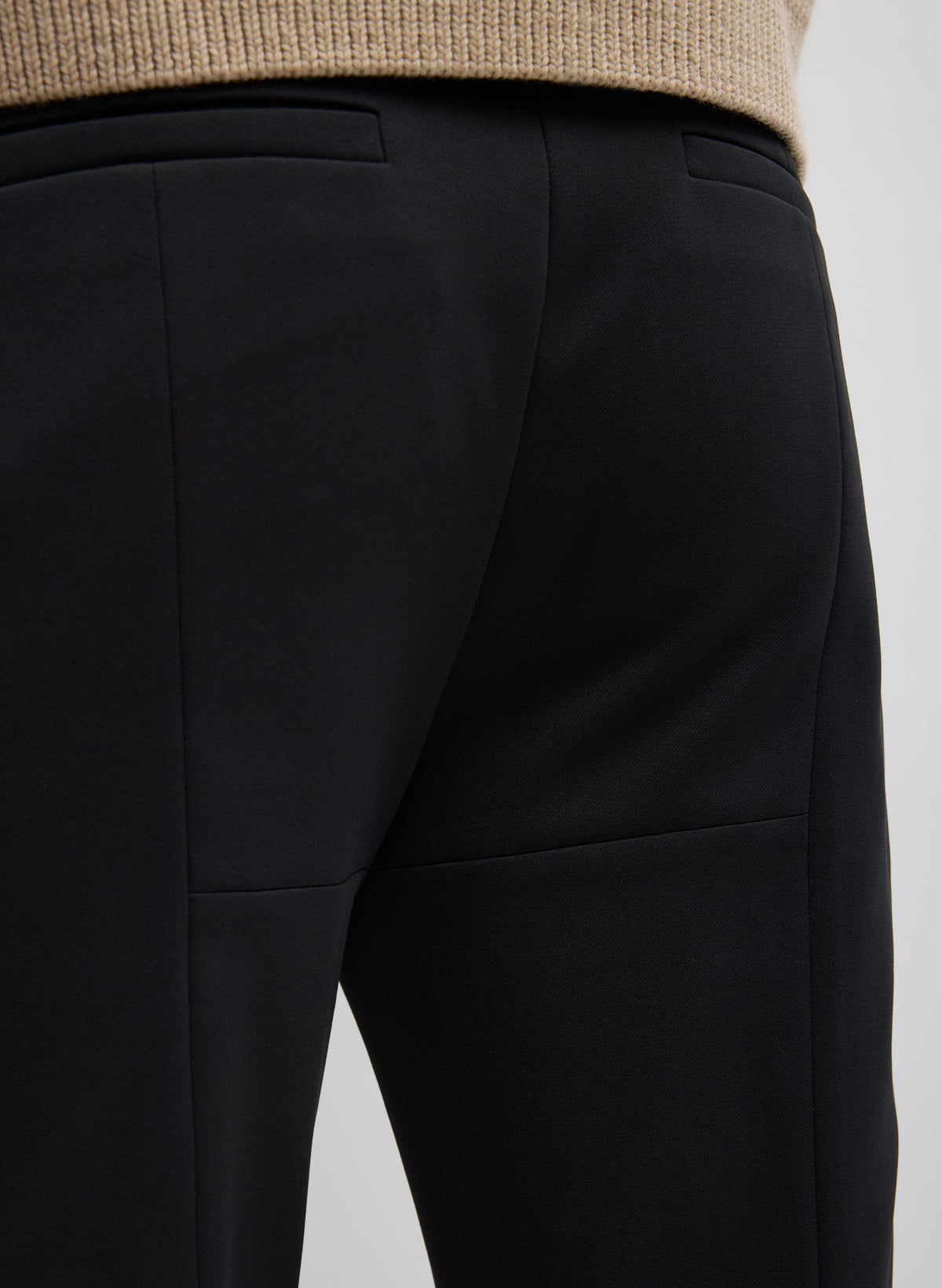 Compact Tech Knit Cropped Bootcut Pant | Tibi Value